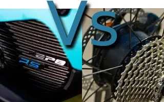 Motor bici eléctrica central Vs motor bici en rueda trasera