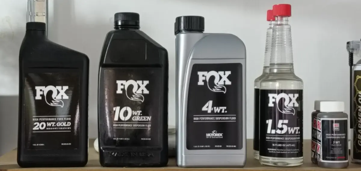 Diferentes lubricantes Fox