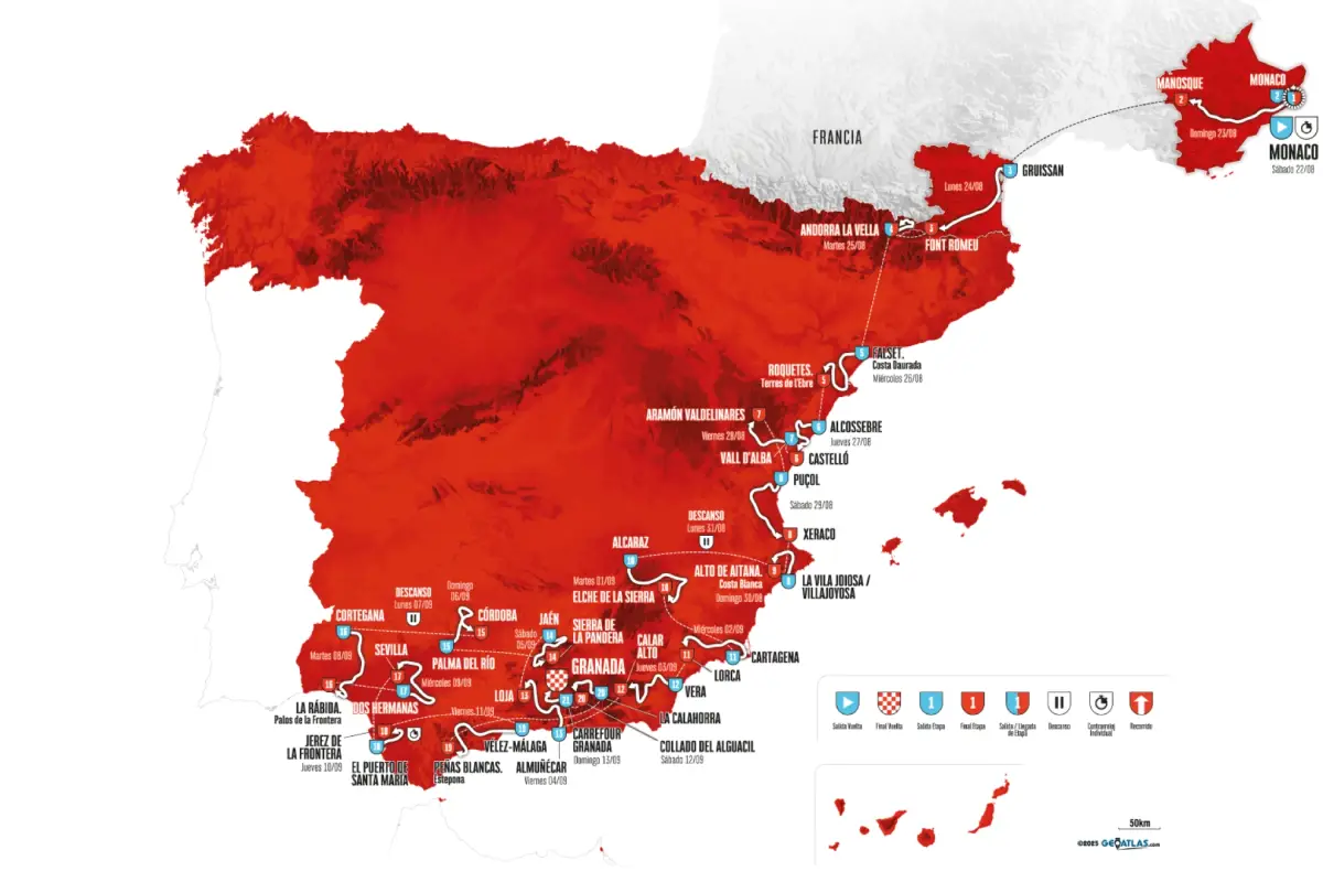 Recorrido de La Vuelta a España 2026