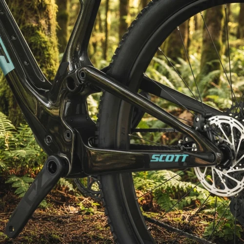Sistema de amortiguación Scott Spark RC integrado en el interior del cuadro.